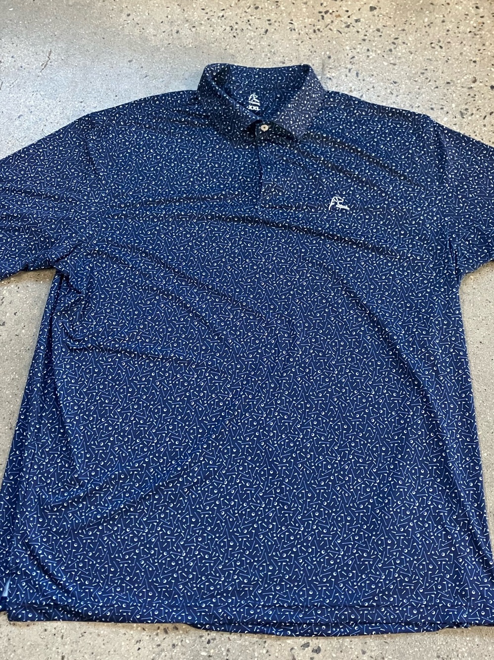 Rhoback Admiral Navy The Mulligan Men’s Short Sleeve Performance Polo XXL - Picture 14 of 15